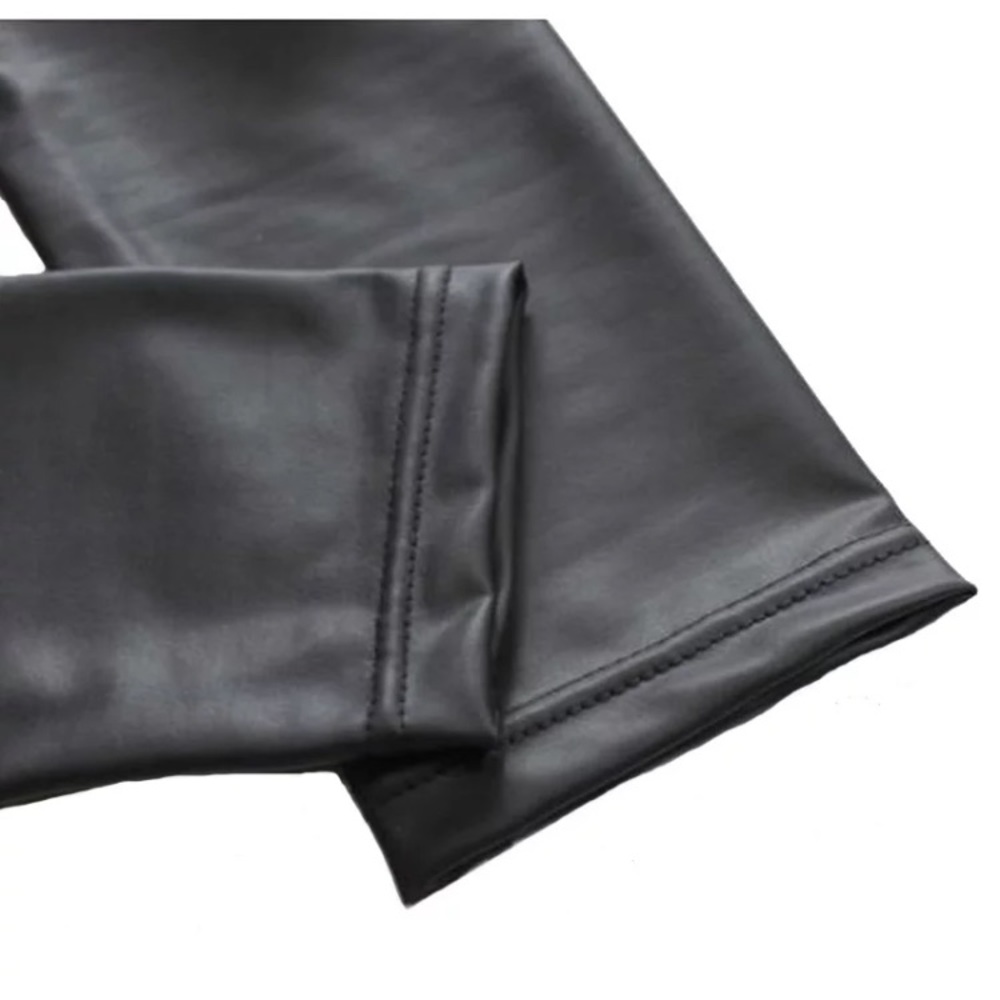 ✨last 1✨High waist faux leather blue legging - Picture 7 of 8